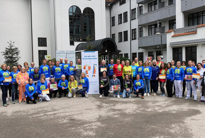 m&i-Fachklinik Bad Heilbrunn engagiert sich beim Organspendelauf 2024